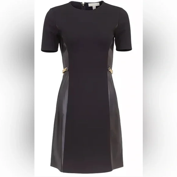 MICHAEL Michael Kors | Dresses | Nwt Michael Michael Kors Womens Fauxleather Mixedmedia Chain Dress M | Poshmark MICHAEL Michael Kors | Dresses | Nwt Michael Michael Kors Womens Fauxleather Mixedmedia Chain Dress M | Poshmark